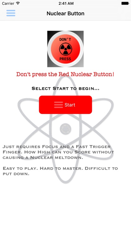 Nuclear Button - Don't Press It!