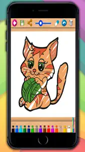 Paint cats – lovely kittens coloring book screenshot #1 for iPhone