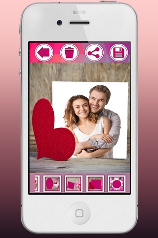 Love frames for pictures create postcards with romantic love pictures - Premium screenshot 3