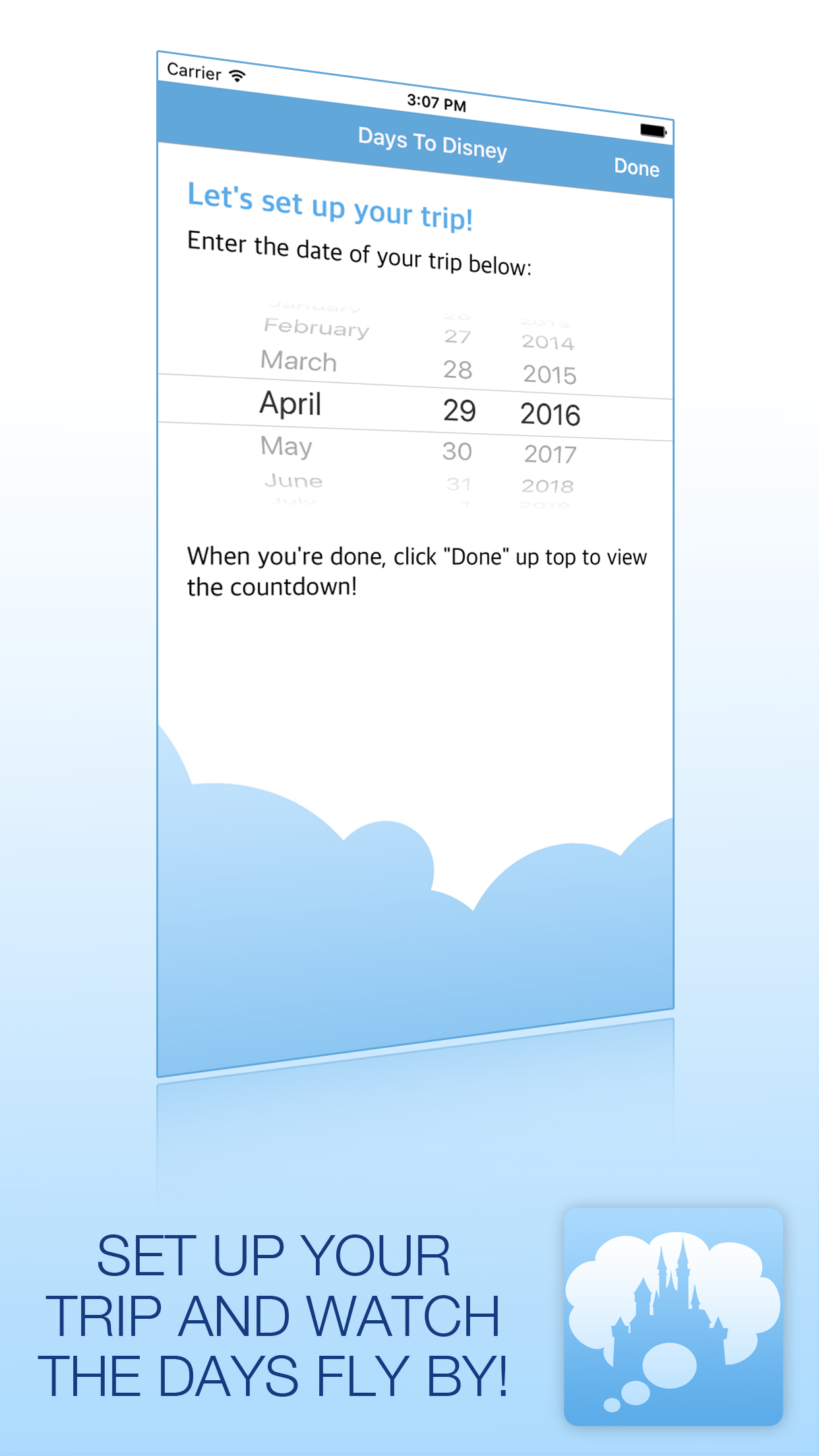 Days To Disney - Vacation Countdown App! screenshot 4