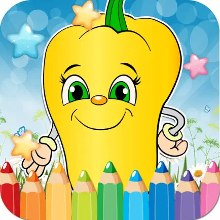 Vegetable Drawing Coloring Book - Cute Caricature Art Ideas pages for kids Cheats