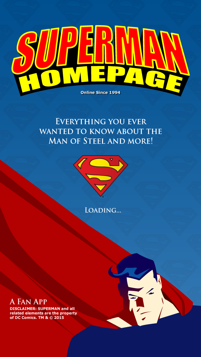 Superman Homepage screenshot 1