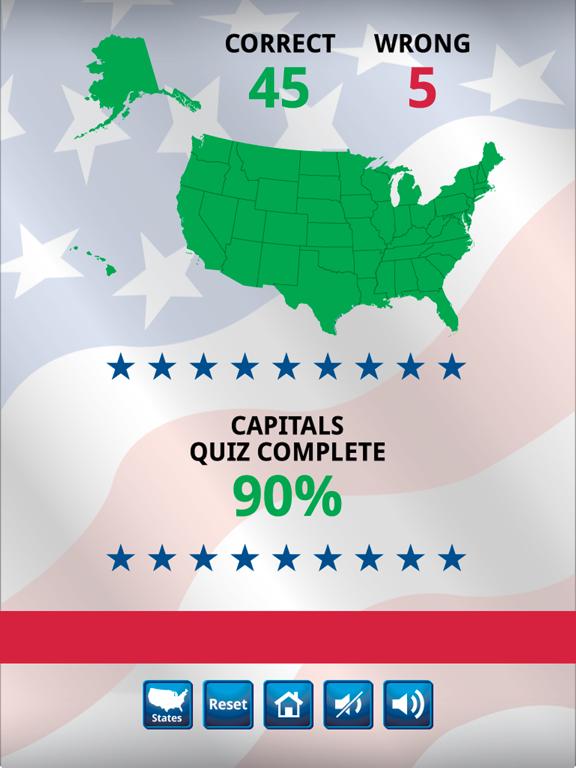 Screenshot #5 for US States and Capitals Quiz : Learning Center