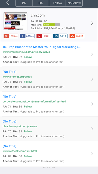 Screenshot #2 pour Backlink Tool - SEO Link Building Research & Analysis
