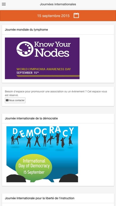 Screenshot #1 pour Journées internationales