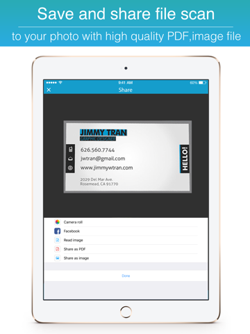 Master Scanner : Scan business card.s, book keeping, fax file with OCR Chinese English iPad screenshot 4 - Business app