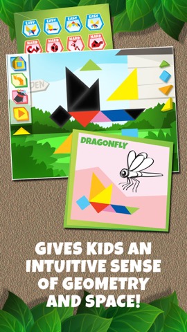 Kids Learning Puzzles: Garden Animals, K12 Tangramのおすすめ画像2