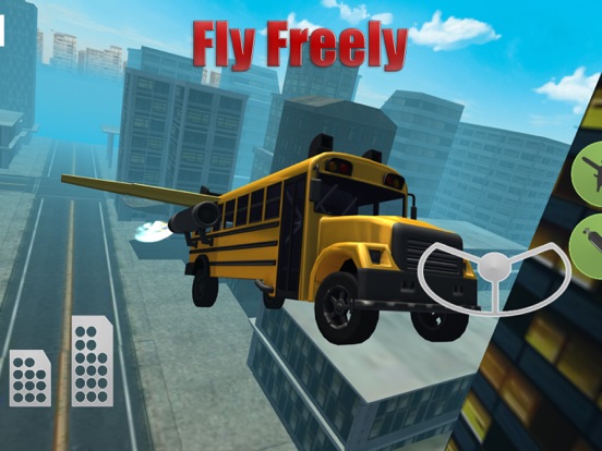 Flying Car Simulator 3D: Stunt Bus