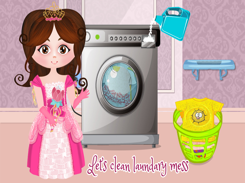 Little Princess Castle Cleanup - Dream Adventure Game screenshot 8