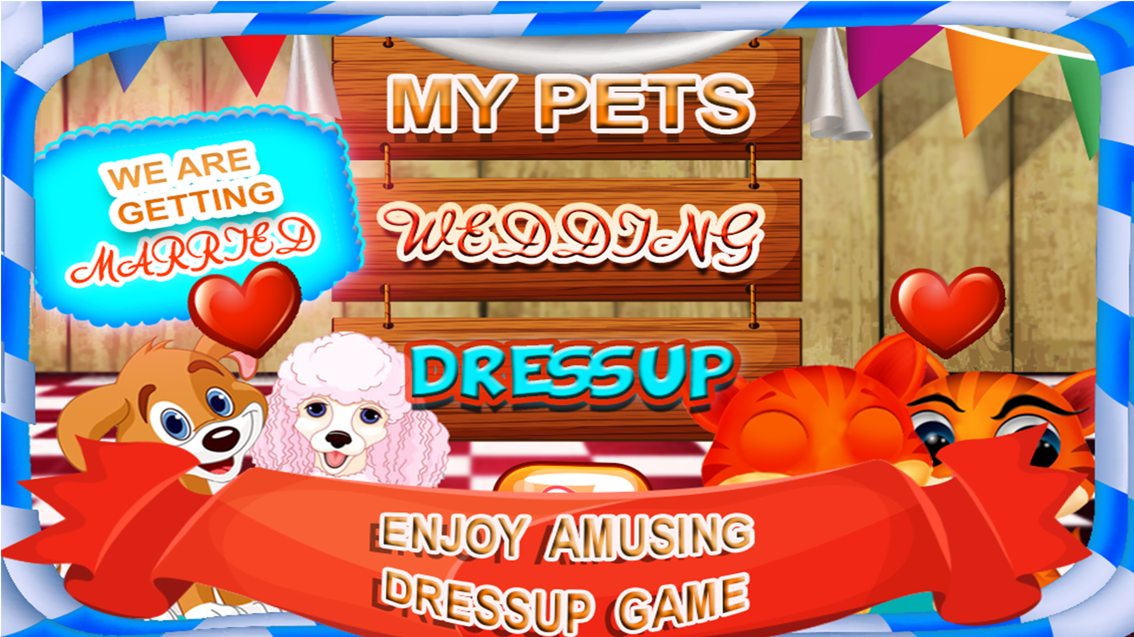 My Pets Wedding Salon Dressup - A virtual furry kitty & fluffy puppy marriage makeover game screenshot 2