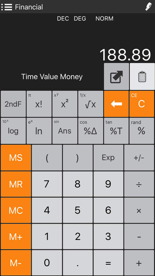 #5. Financial Calculator + (iOS) 由: Panoramic Software Inc.