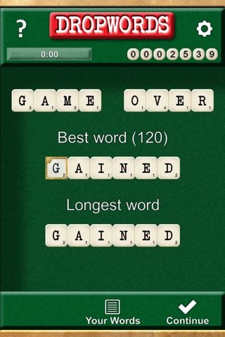 Dropwords Free screenshot 4