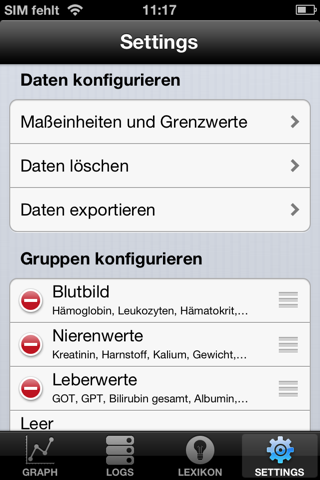 Blutwerte PRO screenshot 4