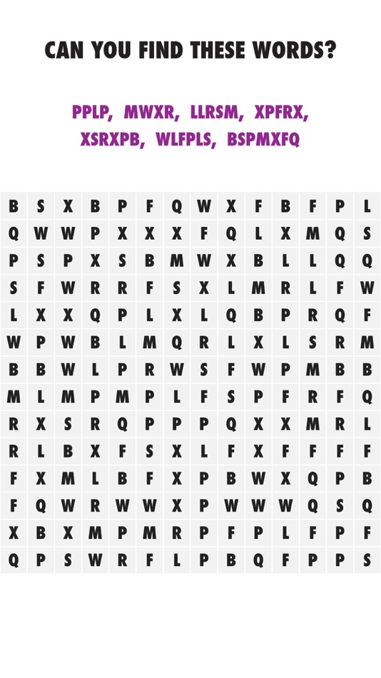 The Most Frustrating Word Search Game Ever (iOS) Podle: Jan Kovac The Most Frustrating Word Search Game Ever (iOS) Podle: Jan Kovac