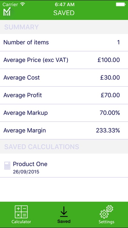 Markup - Profit Margin Calculator