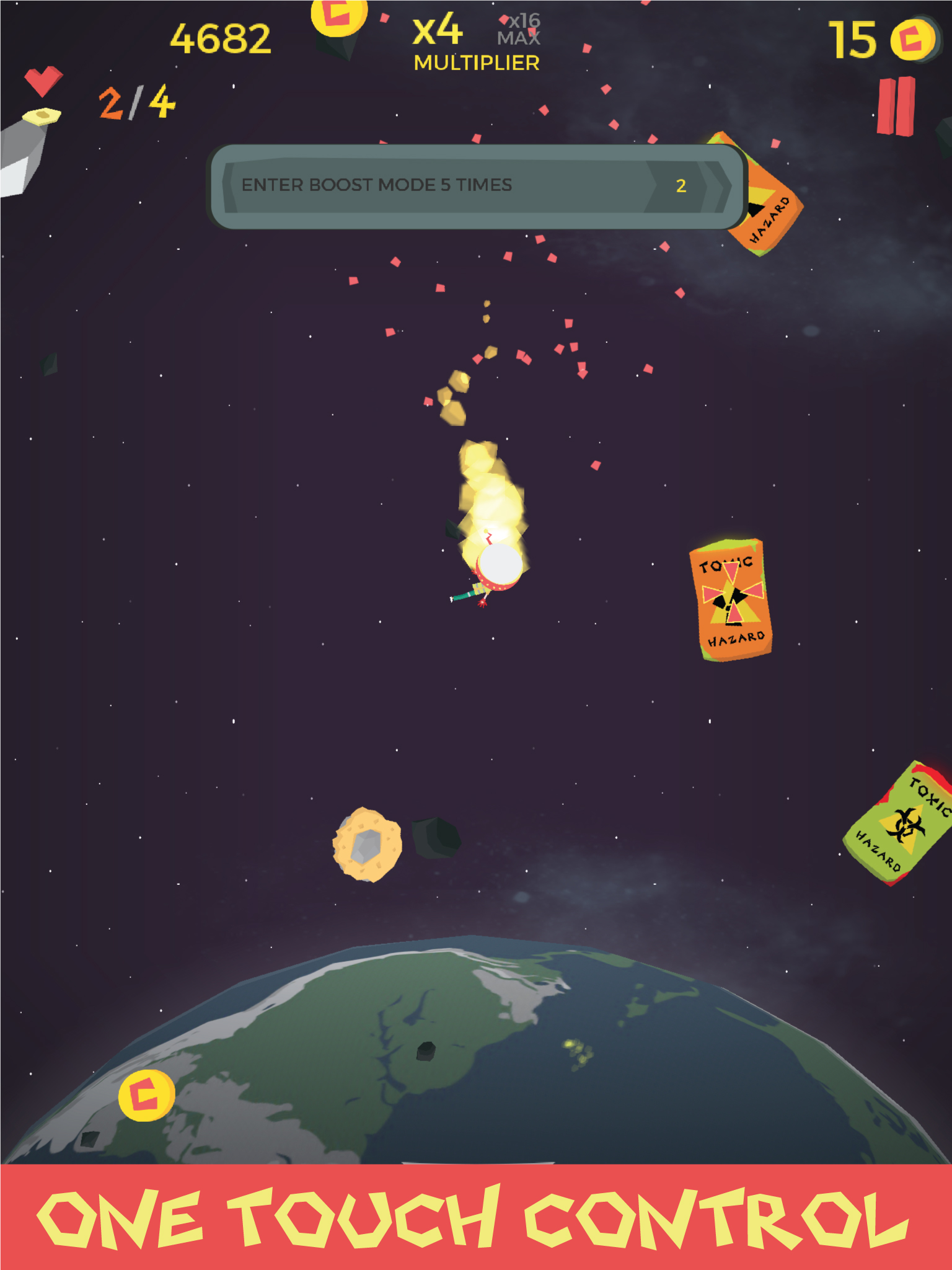 Waste in Space - Endless Arcade Shooter screenshot 9