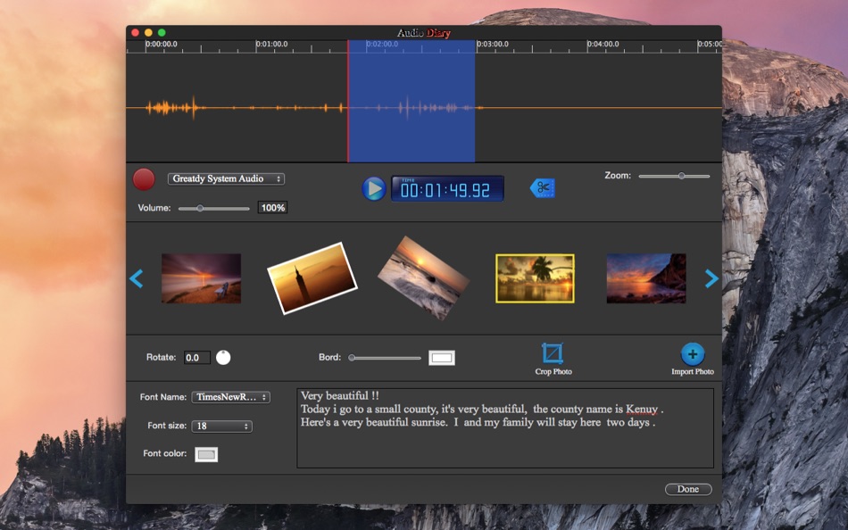 #3. Audio Record Diary - Recorder (macOS) 由: 凤 张