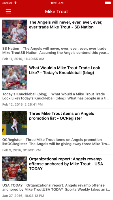 News Surge for LA Angels Baseball News Free iPhone screenshot 5 - Sports app
