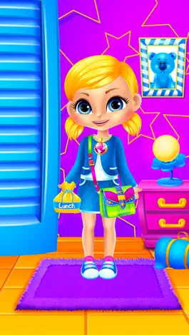 Game screenshot Mia goes to School - Preschool Salon & Kids Games apk