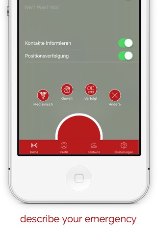 enCourage - die Notfall App screenshot 2