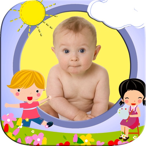 Photo frames for kids with children’s designs icon