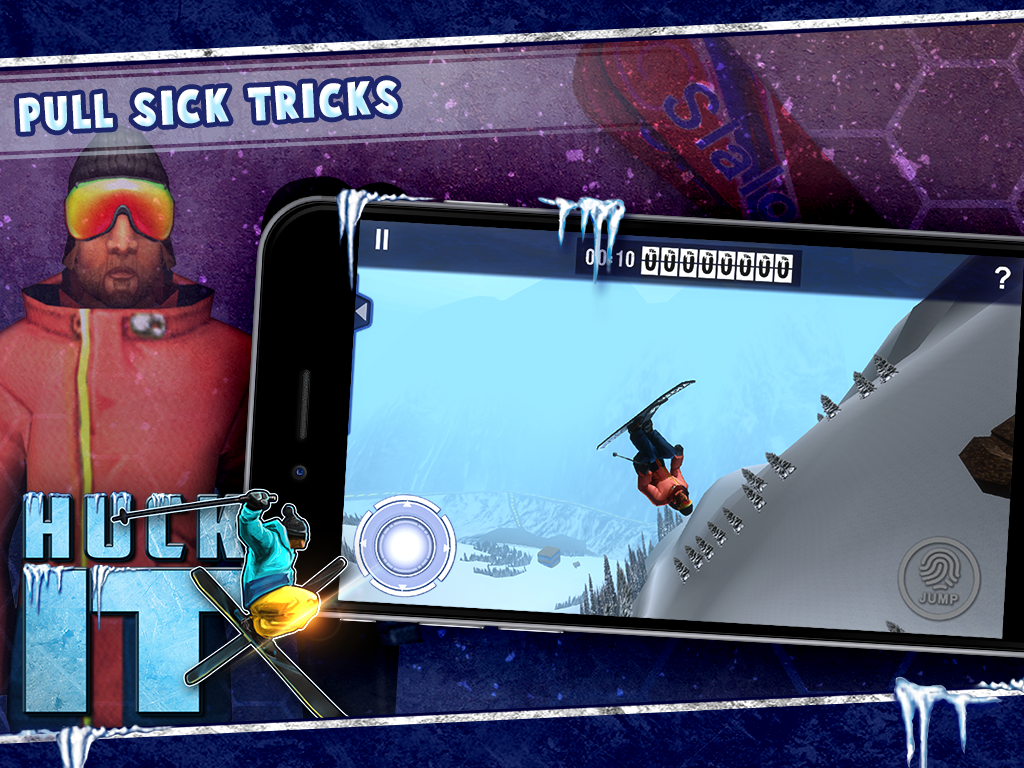 Huck It Skiing 3D screenshot 9