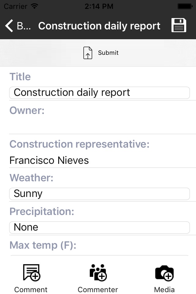 Owner-Insite Field Reports screenshot 2