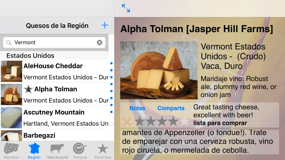 Captura de pantalla de Fromage en iPhone 2