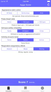 apgar score - quickly test the health of a newborn baby iphone screenshot 2