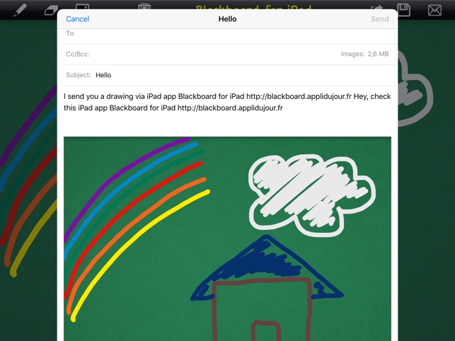 Blackboard to write or draw for iPad(圖4)-速報App