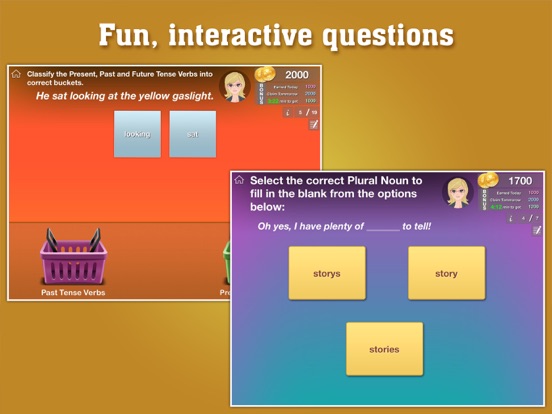 First Grade Grammar by ClassK12 - A fun way to learn English Language Arts [Lite]のおすすめ画像2