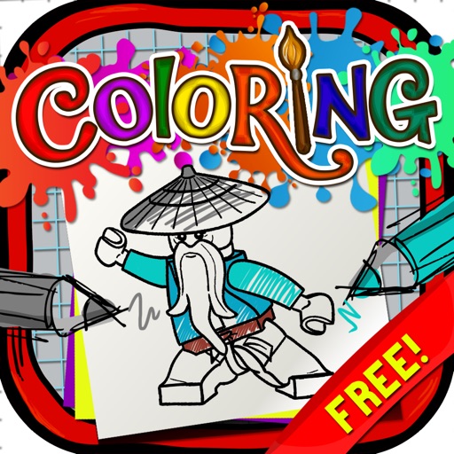 Coloring Book : Painting  Pictures Lego Ninjago  Cartoon  Free Edition for Kids icon