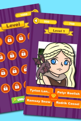 Quiz Game Fan - TV Series of Trivia Game of Thrones Edition screenshot 2