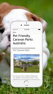 pet friendly caravan parks australia iphone screenshot 2
