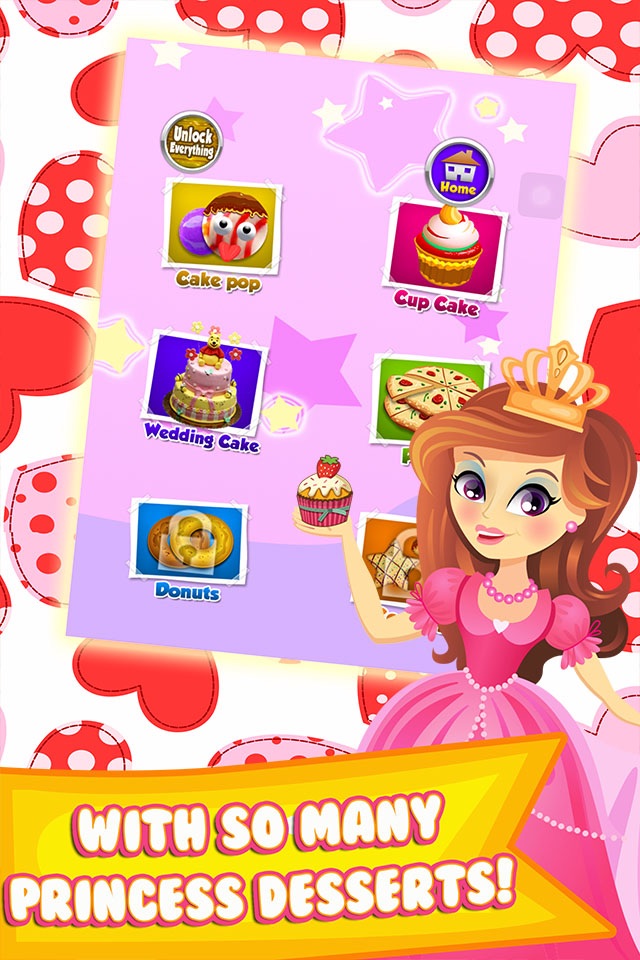 Princess Cake Maker Salon - Make Dessert Food Games for Kids! screenshot 4