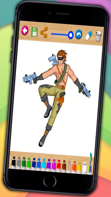 Super heroes drawing pages app