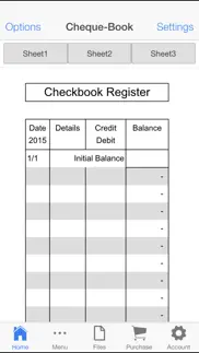 check book register iphone screenshot 1