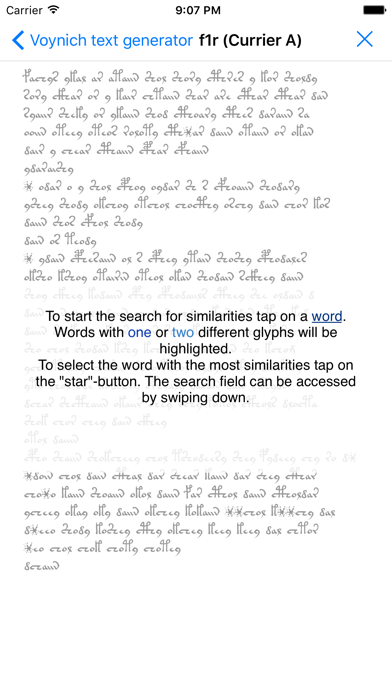 Screenshot #2 pour VoynichTextGenerator