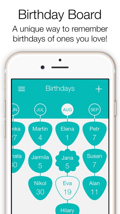 Screenshot #1 pour Birthday Board Free – Calendrier d’Anniversaires & rappel pour Facebook