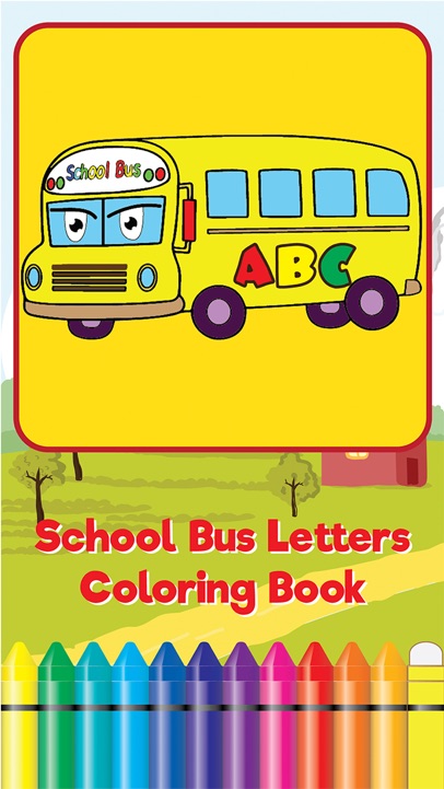 【COVER IMG】ABC Learning My Alphabet School Bus Coloring Book