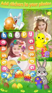 easter photo sticker.s editor - bunny, egg & warm greeting for holiday picture card iphone screenshot 2