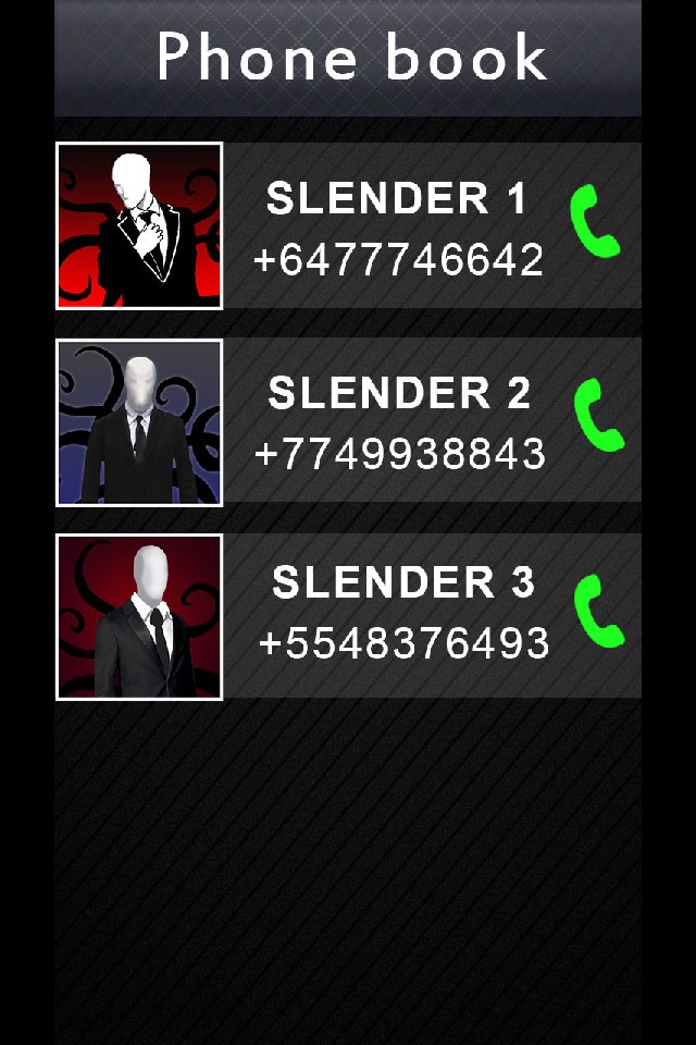 Fake Video Call Slender screenshot 3