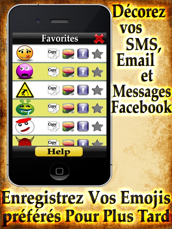 Screenshot #5 pour Emoticône 4+ - Emoticônes et Smileys Gratuits!