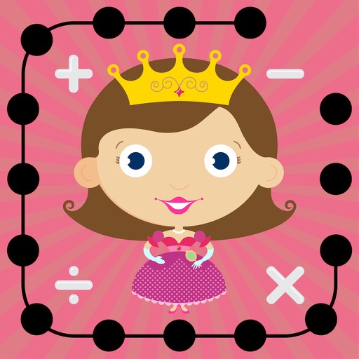 Math Dots(Fairy Princess): Connect The Dot Puzzle Game/ Flashcard Drills App for Addition & Subtraction icon