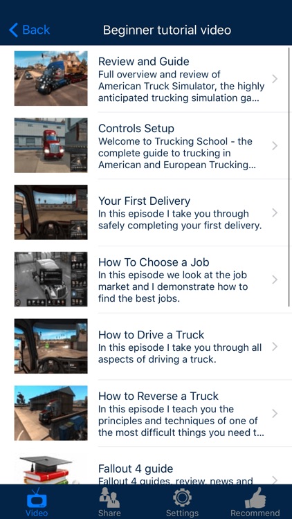 Video Walkthrough for American Truck Simulator