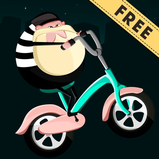 Fat Thief on a Bicycle : The Gold Jewel and Money Outlaw Stealing Game iOS App