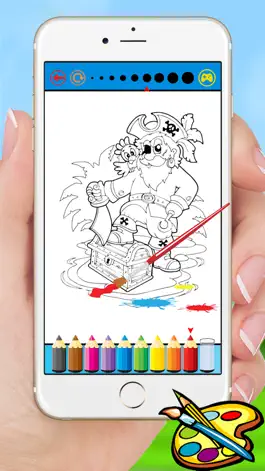 Game screenshot Пиратский Книжка-раскраска - Море Рисование для детей бесплатные игры apk