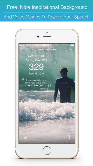 Screenshot #2 pour Achieve! Motivation Wallpaper.s HD GTD & Date Limite Count-down Widget Timer