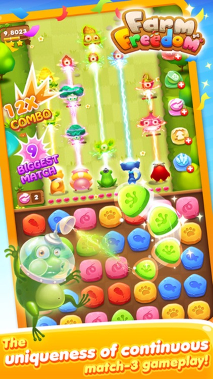 Farm Battle Mania - fun match-3 splash puzzle game