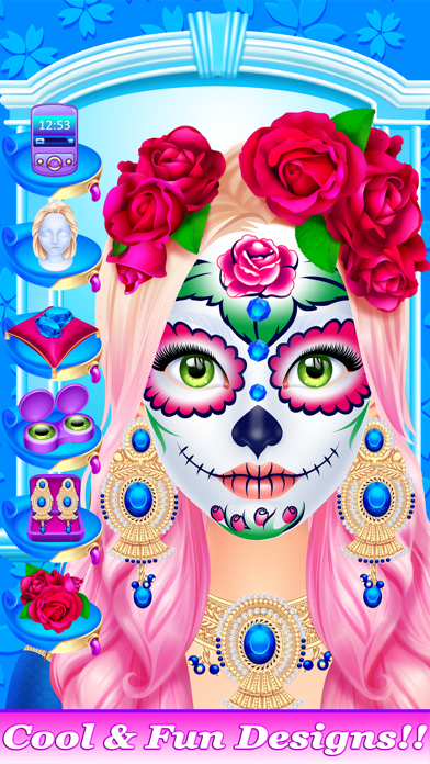 Screenshot #3 pour Crazy Face Paint Party Salon - Makeup & Kids Games